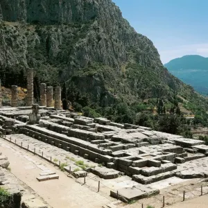 Greece Print - Delphi Ruins of Temple of Apollo Greece Print - Delphi Ruins of Temple of Apollo