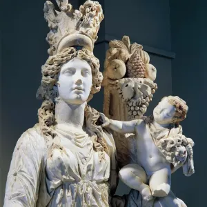 Print of Marble Statue Detail, 2nd century A.D Print of Marble Statue Detail, 2nd century A.D