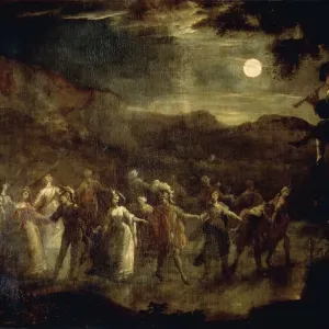 Fairies Dancing by Moonlight Print Fairies Dancing by Moonlight Print