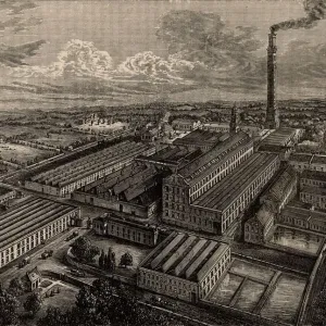 Camperdown Linen Works Print, engraving on paper Camperdown Linen Works Print, engraving on paper