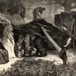 Charcoal Burners in Epping Forest Print Charcoal Burners in Epping Forest Print