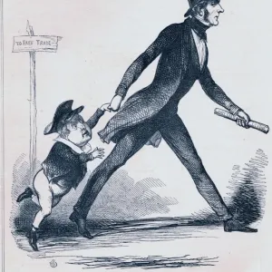 Repeal of Corn Laws Print, 1845 Repeal of Corn Laws Print, 1845