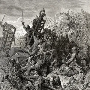 The Siege of Ptolemais Print 1189 The Siege of Ptolemais Print 1189