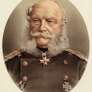 William I German Emperor Engraving Print William I German Emperor Engraving Print