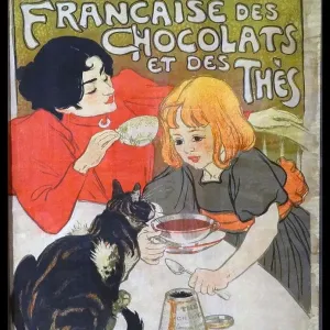 Steinlen's 1895 Print of French Chocolates Steinlen's 1895 Print of French Chocolates