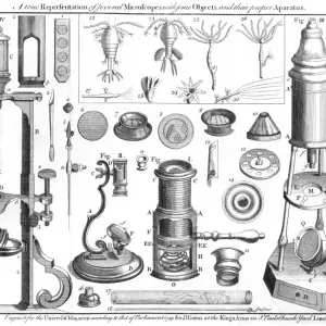 Microscopios y objetos microscópicos, 1750. I: El microscopio de bolsillo de Wilson. II Microscopios y objetos microscópicos, 1750. I: El microscopio de bolsillo de Wilson. II
