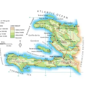 Haiti Map Print Haiti Map Print