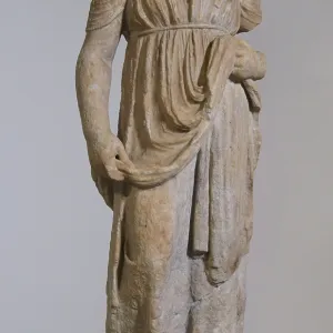 Ancient Greek Print: Young Girl Statue, 4th Century BC Ancient Greek Print: Young Girl Statue, 4th Century BC