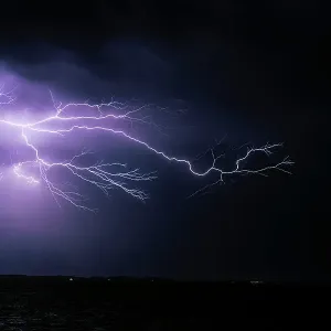 Lightning over the Ocean Print Lightning over the Ocean Print
