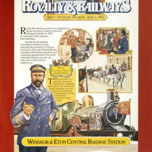 Queen Victoria's Diamond Jubilee Railway Print Queen Victoria's Diamond Jubilee Railway Print