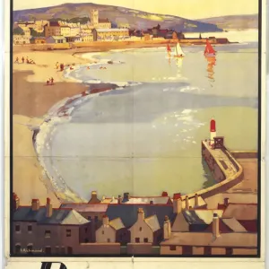 Penzance Print, a vintage GWR poster from the 1930s Penzance Print, a vintage GWR poster from the 1930s