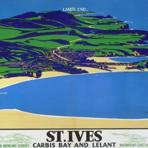 St Ives Print, a 1935 GWR poster St Ives Print, a 1935 GWR poster