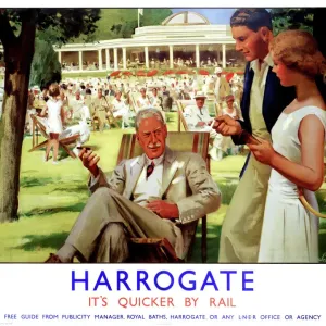 Harrogate, cartel de LNER, c 1930s.