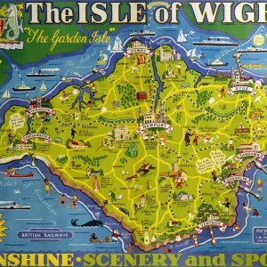 The Isle of Wight Print, 1949 BR Poster The Isle of Wight Print, 1949 BR Poster