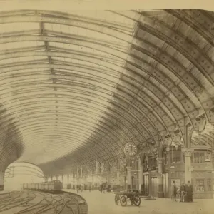 Print of York Station, North Eastern Railway, circa 1880 Print of York Station, North Eastern Railway, circa 1880
