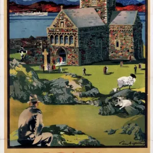 Iona Print, a 1923-1947 LMS poster featuring Tom Gilfillan's artwork Iona Print, a 1923-1947 LMS poster featuring Tom Gilfillan's artwork