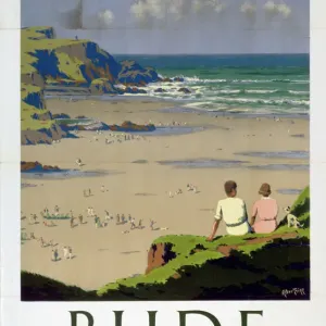 Bude Cornwall Print, 1947 Bude Cornwall Print, 1947