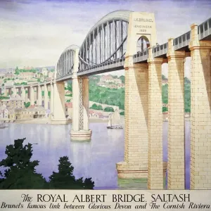 The Royal Albert Bridge Print, 1945