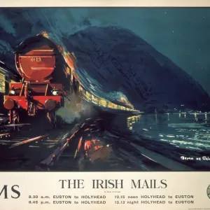 The Irish Mails Print, a 1923-1947 LMS poster The Irish Mails Print, a 1923-1947 LMS poster