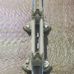 Tower Bridge Aerial Print, London UK Tower Bridge Aerial Print, London UK