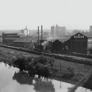 United Works at Youngstown Print, a Mahoning River view