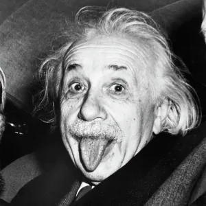 Albert Einstein Sticking Out His Tongue Print, 1951 Albert Einstein Sticking Out His Tongue Print, 1951
