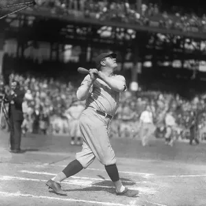 Babe Ruth Practicing Print, October 1927 Babe Ruth Practicing Print, October 1927