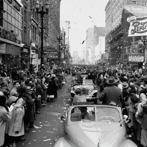 1948 Cleveland Indians World Series Parade Print 1948 Cleveland Indians World Series Parade Print
