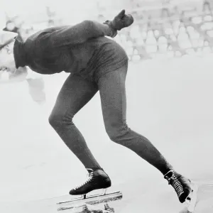 Delbert Lamb in Skating Action Delbert Lamb in Skating Action
