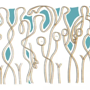 Abstract Nude Models Art Print - Captivating Illustrations Abstract Nude Models Art Print - Captivating Illustrations