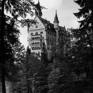 Neuschwanstein Castle Print, Bavaria, 25th August 1970 Neuschwanstein Castle Print, Bavaria, 25th August 1970