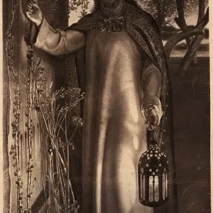 Fine Art Print of 'The Light of the World' circa 1855 Fine Art Print of 'The Light of the World' circa 1855