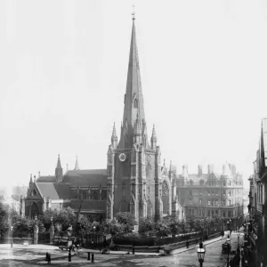 St Martin in the Bull Ring Print, circa 1885