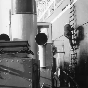 River Pilot Climbing Ship Print River Pilot Climbing Ship Print