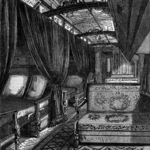 Pullman Sleeping Car Print, 1869 Pullman Sleeping Car Print, 1869