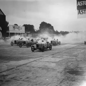 Racing Start Print, Brooklands 1924 Racing Start Print, Brooklands 1924