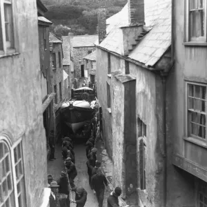 Fine Art Storehouse Print: Lifeboat in Port Isaac, Cornwall Fine Art Storehouse Print: Lifeboat in Port Isaac, Cornwall