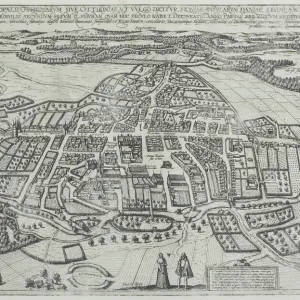 Fine Art Storehouse Print of Odense, Denmark Map Fine Art Storehouse Print of Odense, Denmark Map