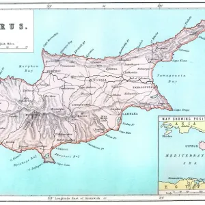 Mapa de Chipre. Mapa de Chipre.