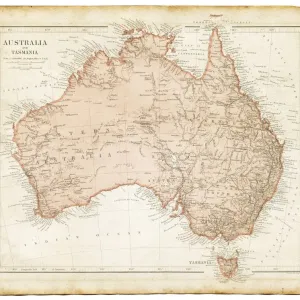 Mapa antiguo de Australia 1899. Mapa antiguo de Australia 1899.
