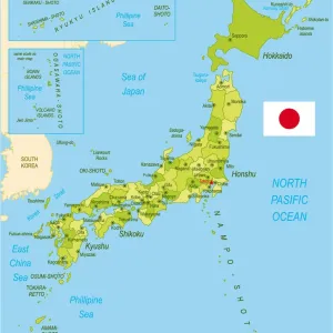 Vintage Japan Map Print - Map Treasures Collection