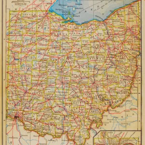 1883 Ohio State Map Print (Map Illustrations) 1883 Ohio State Map Print (Map Illustrations)