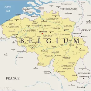 Vector Map of Belgium Print - Fine Art Storehouse Vector Map of Belgium Print - Fine Art Storehouse