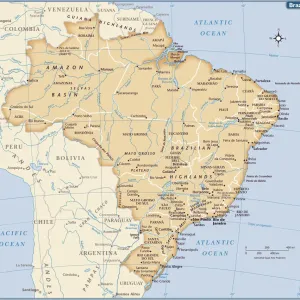 Brazil Country Map Print (Reference Maps) 2011 Edition Brazil Country Map Print (Reference Maps) 2011 Edition