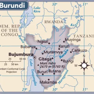 Burundi Kartenland Burundi Kartenland