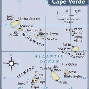 Cape Verde 2011 Print Map