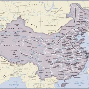 Carte du pays de Chine.