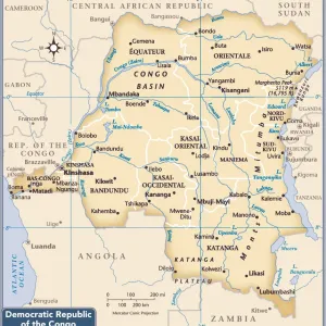 Democratic Republic of the Congo 2011 Print Reference Map Democratic Republic of the Congo 2011 Print Reference Map
