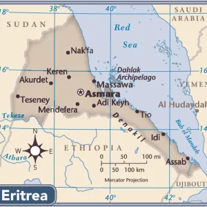 Eritrea 2011 Reference Map Print Eritrea 2011 Reference Map Print