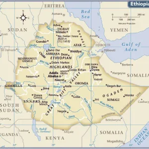Ethiopia Reference Map Print 2011 Edition Ethiopia Reference Map Print 2011 Edition